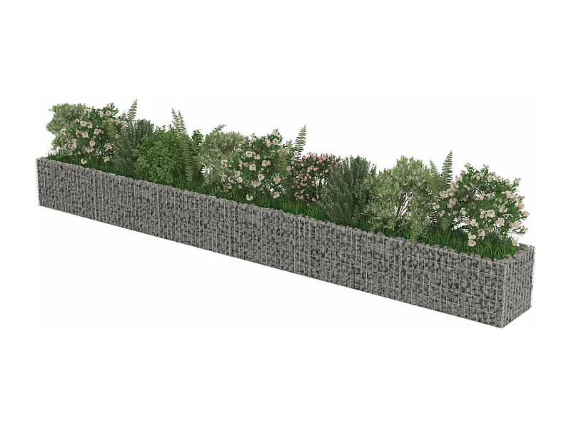 Jardinière à gabion Acier galvanisé 540x50x50