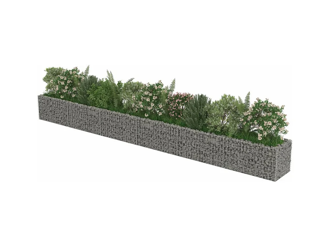 Jardinière à gabion Acier galvanisé 540x50x50