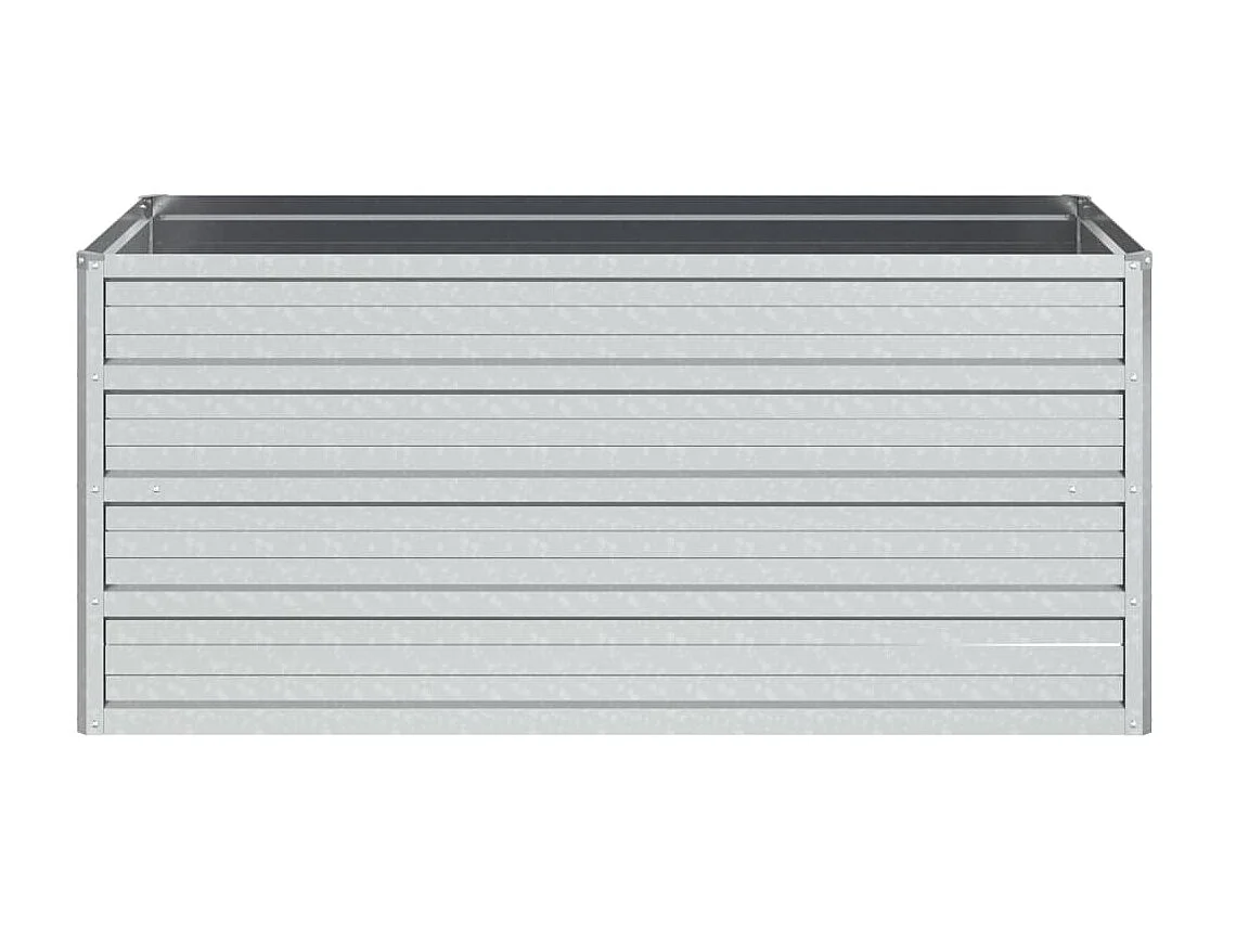 Jardinière 100x40x45 Acier galvanisé Argenté