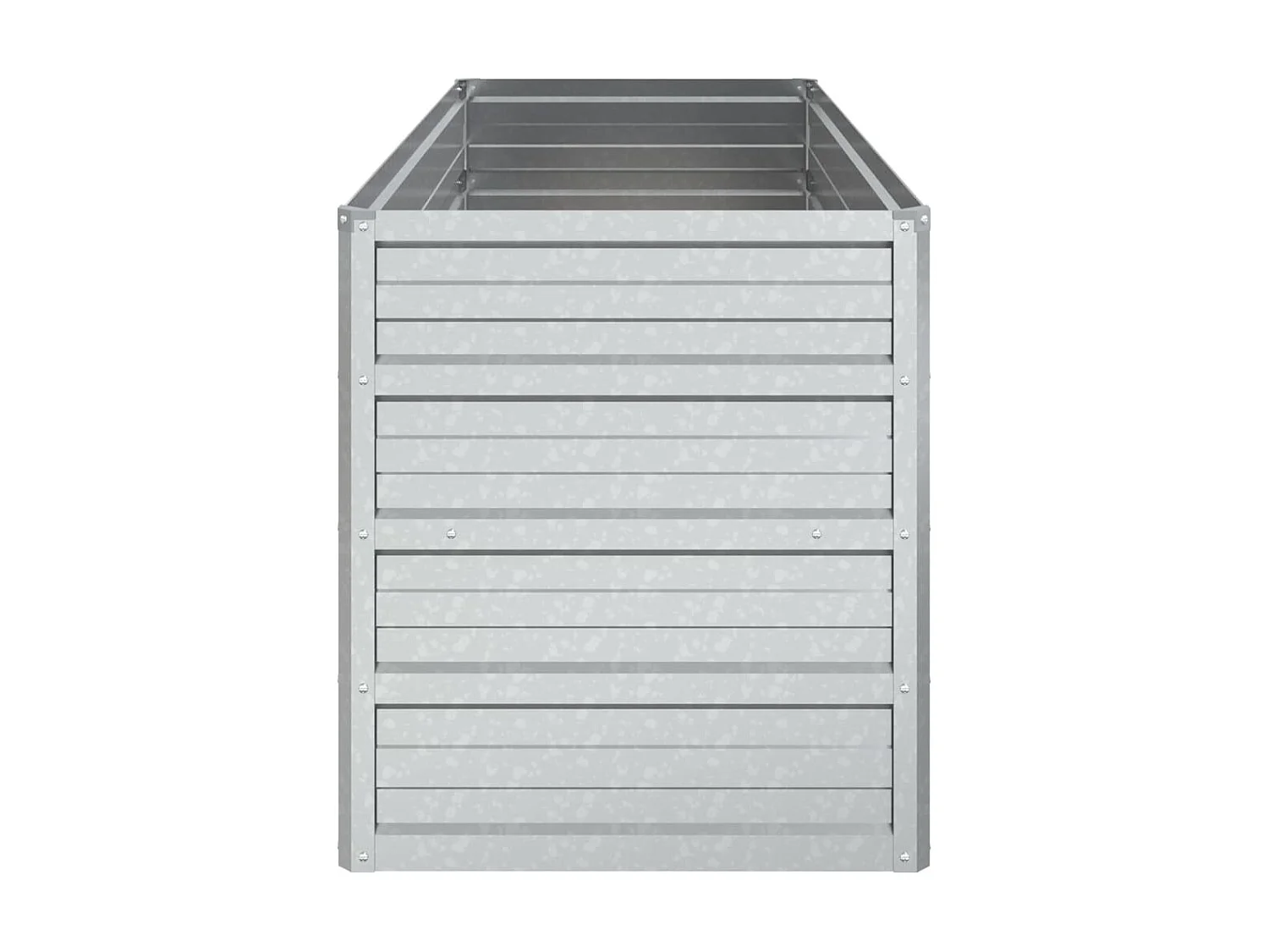 Jardinière 100x40x45 Acier galvanisé Argenté