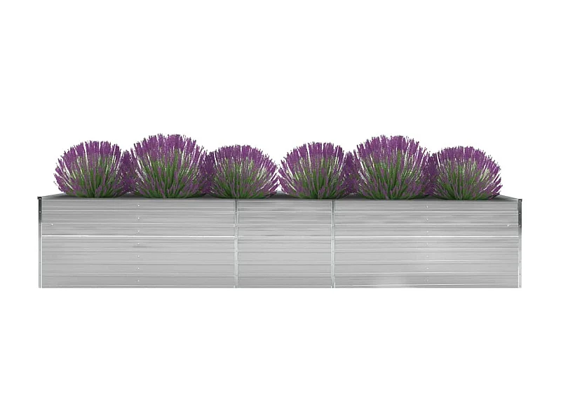 Jardinière Acier galvanisé 400x80x45 Gris
