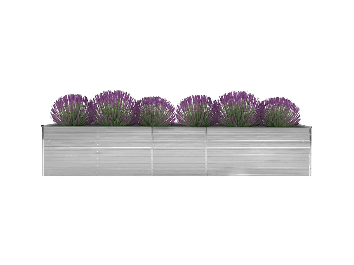 Jardinière Acier galvanisé 400x80x45 Gris