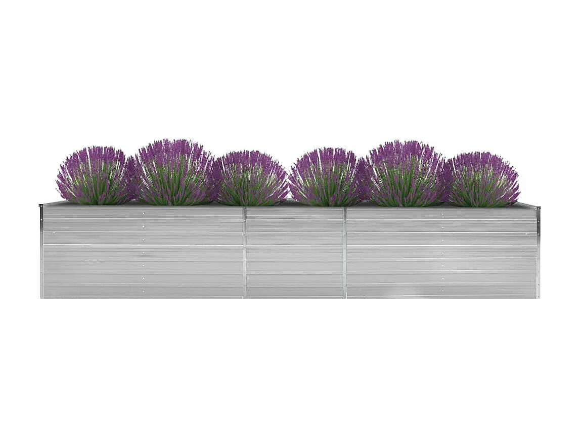Jardinière Acier galvanisé 400x80x45 Gris