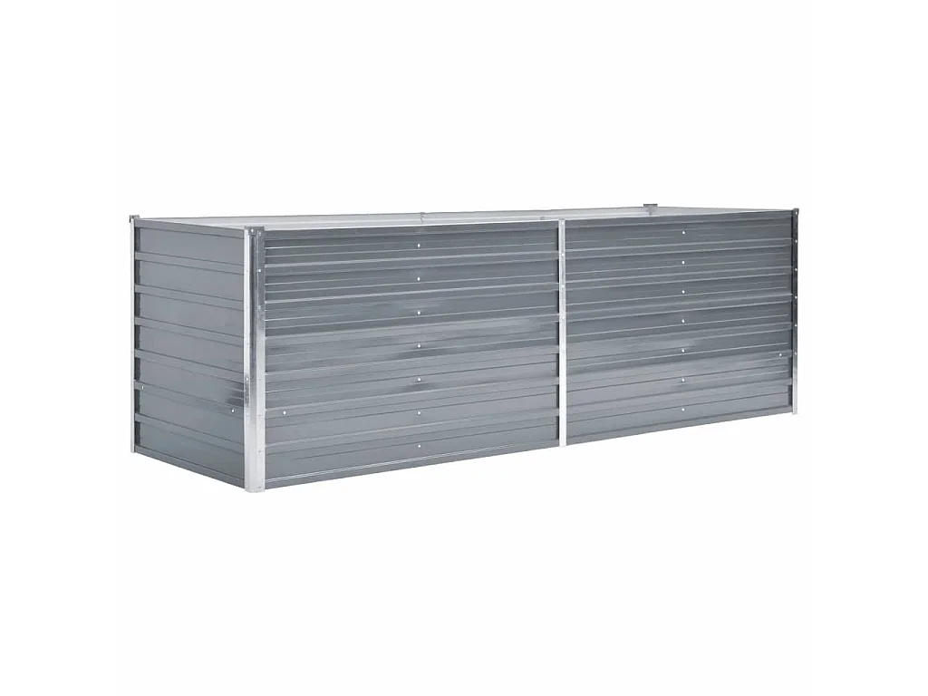 Jardinière Acier galvanisé 240x80x77 Gris