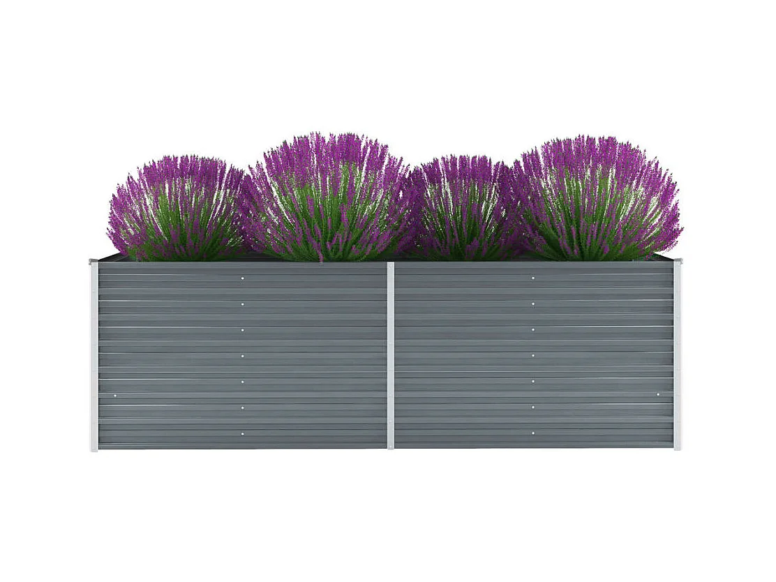 Jardinière Acier galvanisé 240x80x77 Gris