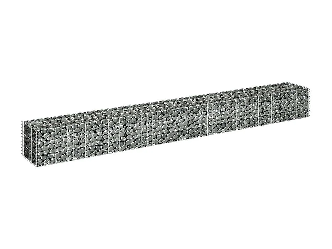 Jardinière à gabion Acier galvanisé 270x30x30