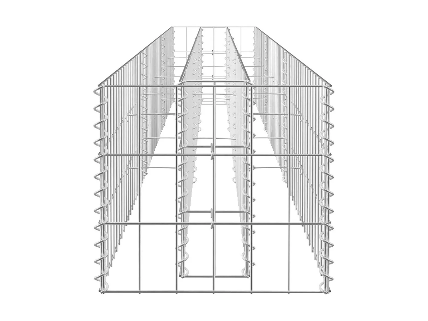 Jardinière à gabion Acier galvanisé 270x30x30