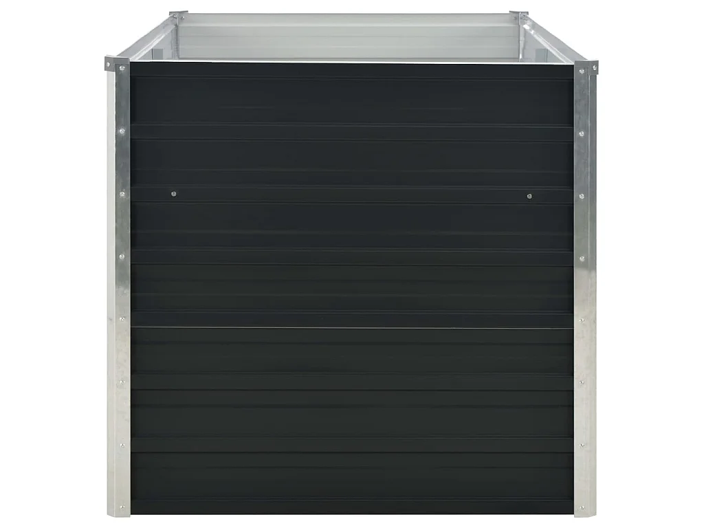 Jardinière surélevée Anthracite 160x80x77 Acier galvanisé