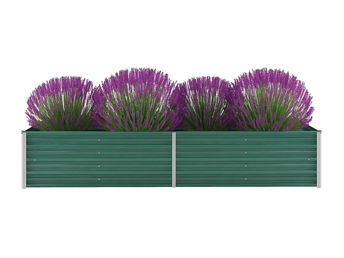 Jardinière Acier galvanisé 240x80x45 Vert