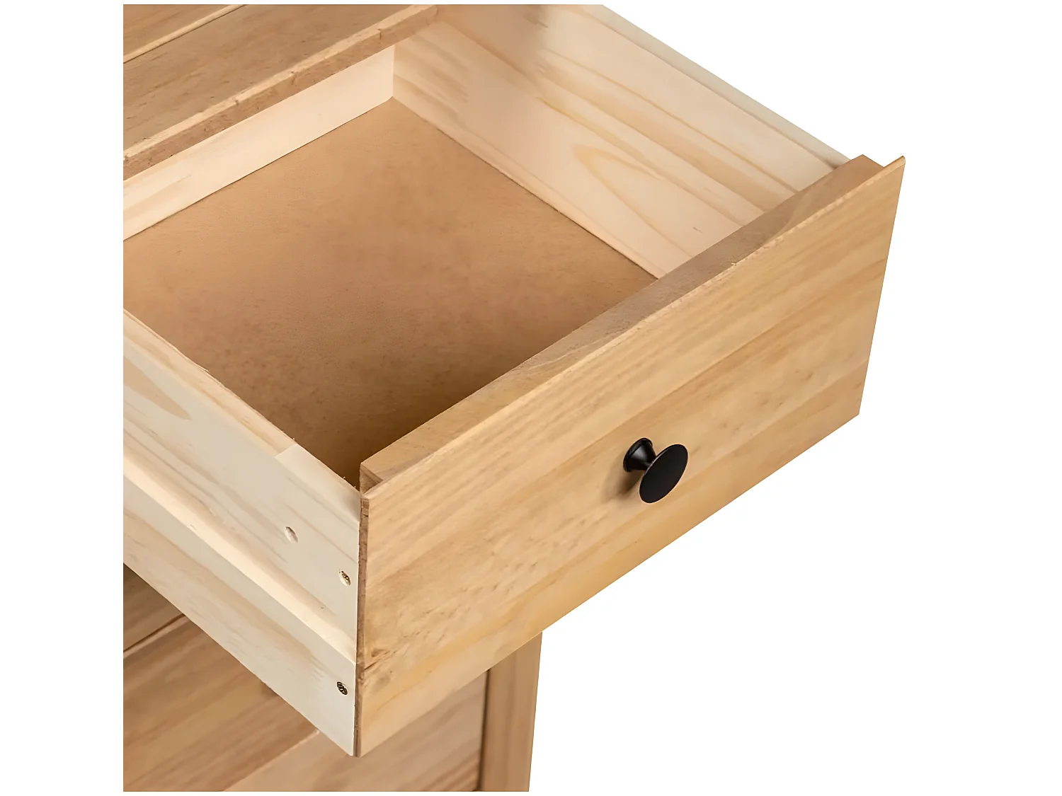 Chiffonnier 5 tiroirs pin massif clair Iris