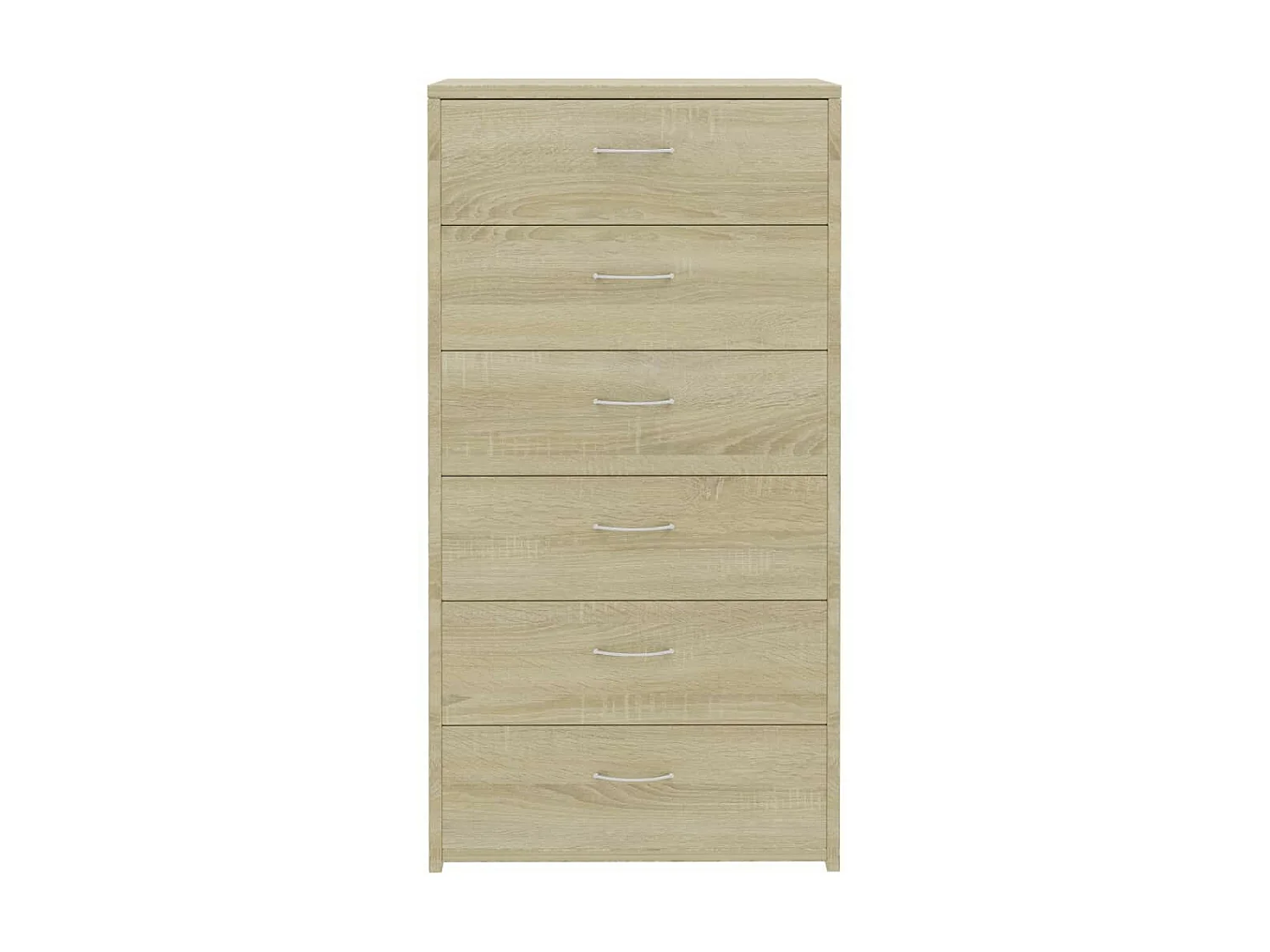 Chiffonnier 6 tiroirs Chêne sonoma 50x34x96