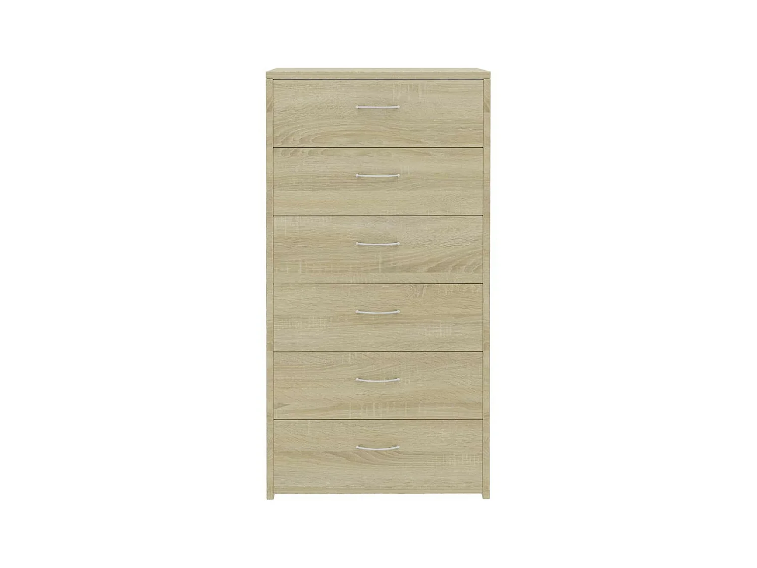 Chiffonnier 6 tiroirs Chêne sonoma 50x34x96