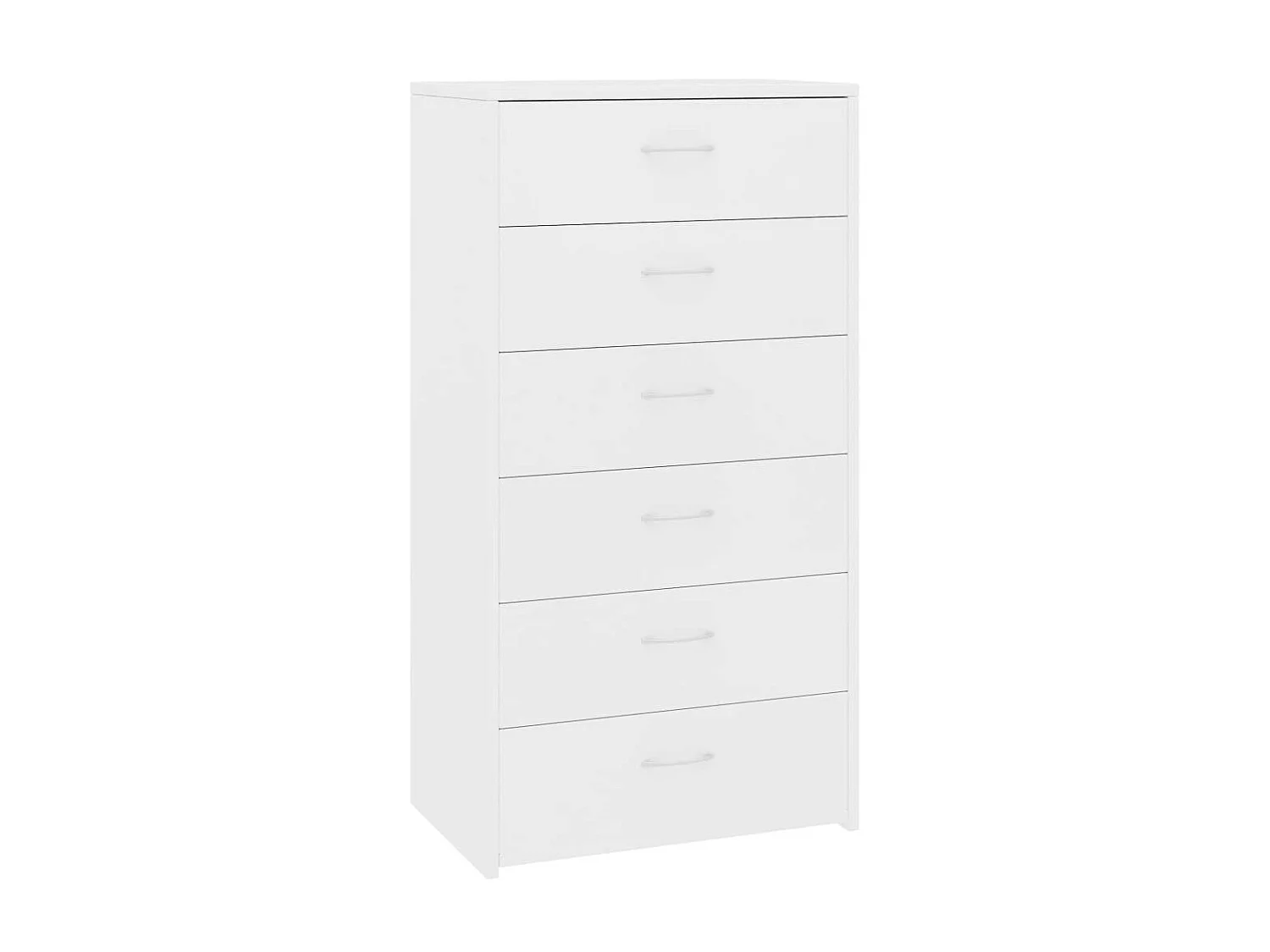 Chiffonnier 6 tiroirs Blanc 50x34x96