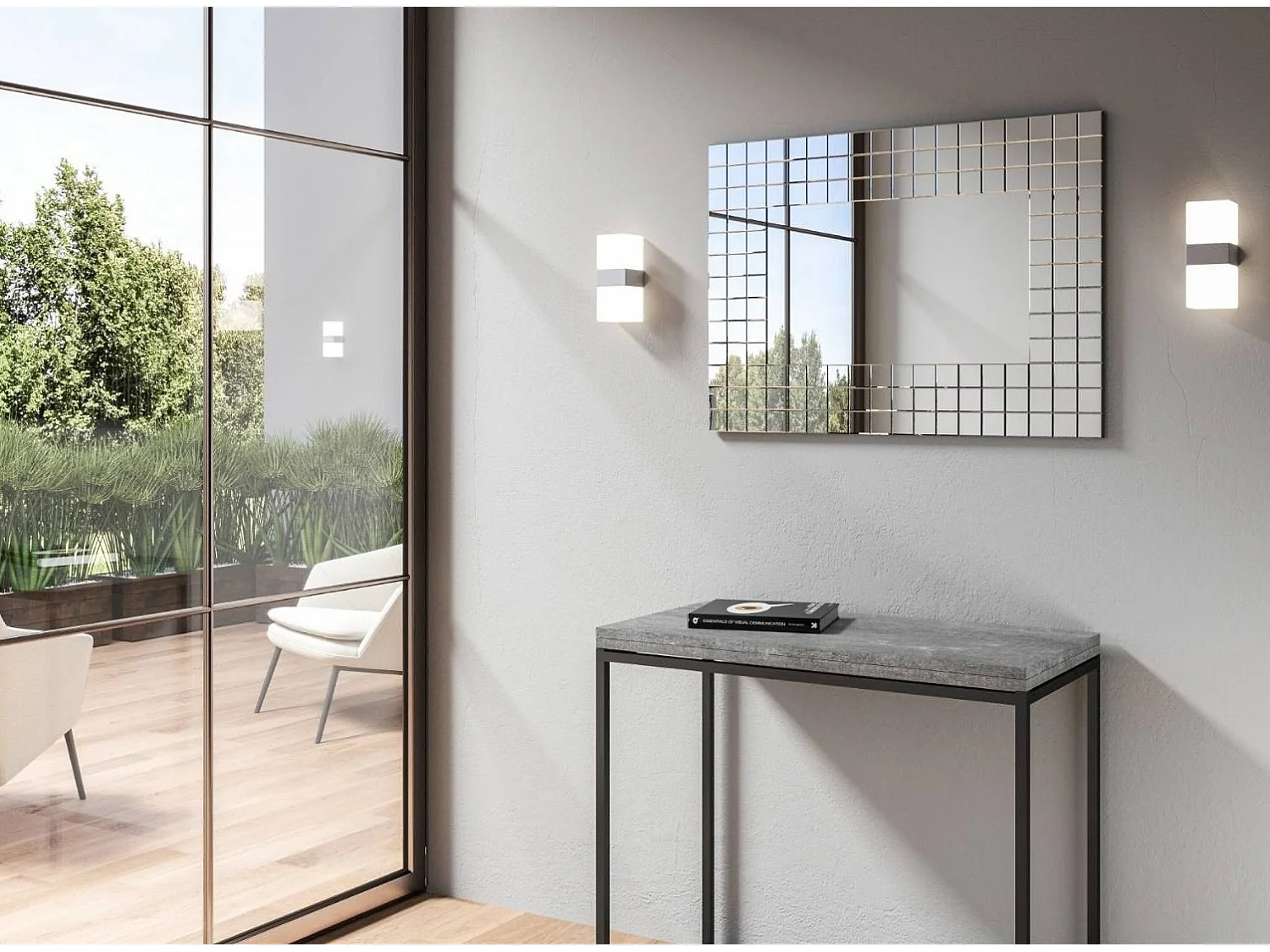 Originele Kokazi wandspiegel 90x65 cm