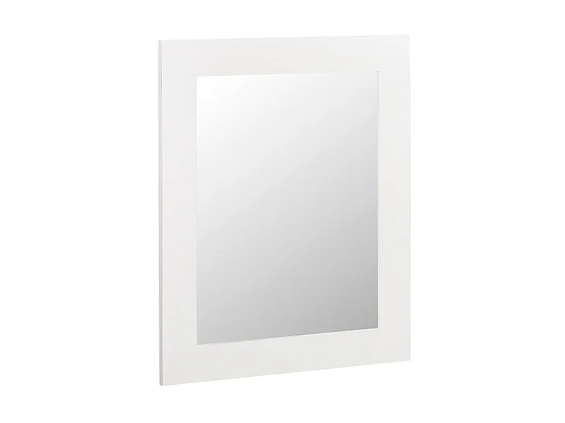 Miroir provençale bois massif de mindi blanc Kirest 90x110