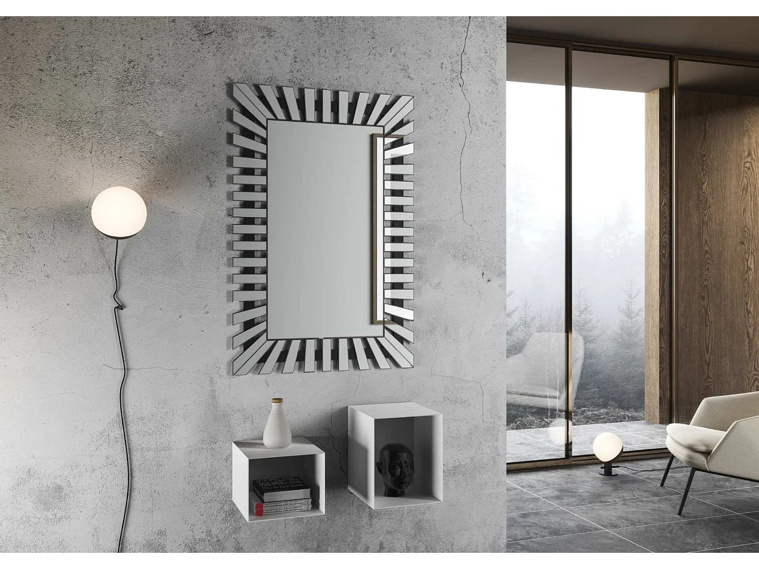 Miroir mural original et design Yaky 80x120