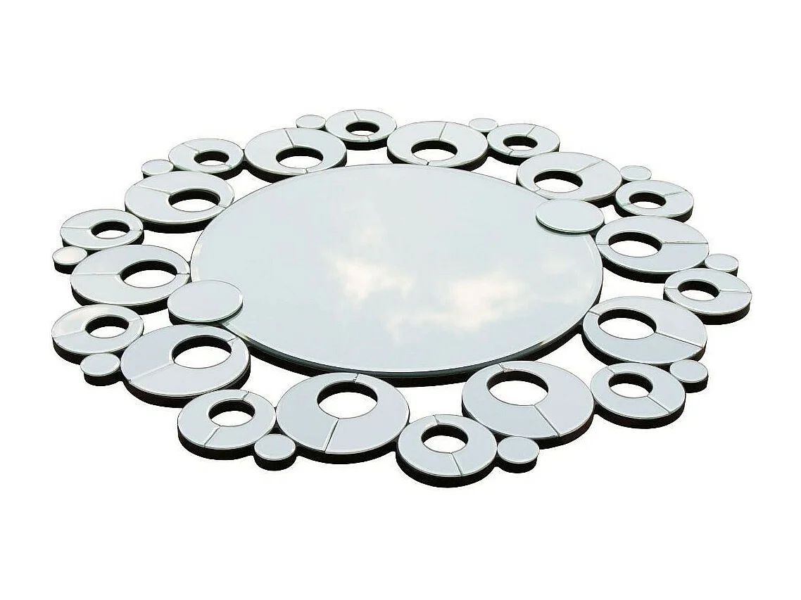 Miroir mural rond style baroque Barko 80cm