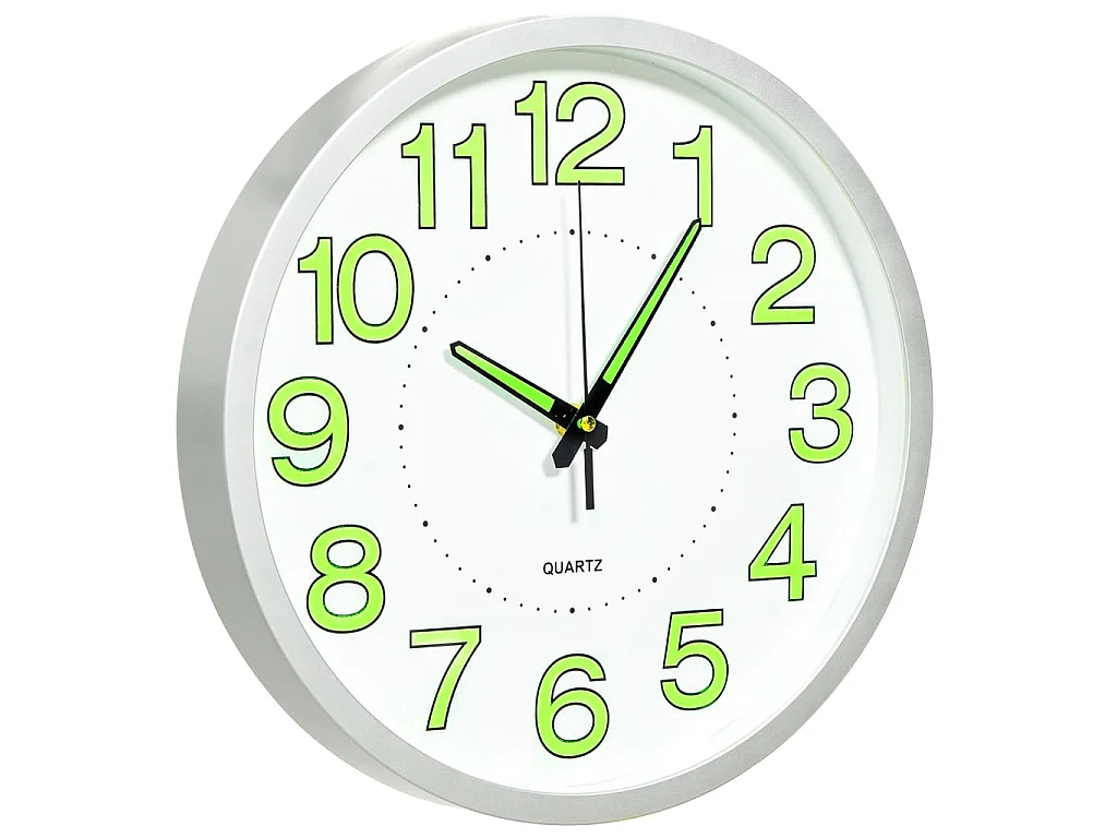 Horloge murale lumineuse Blanc 30cm