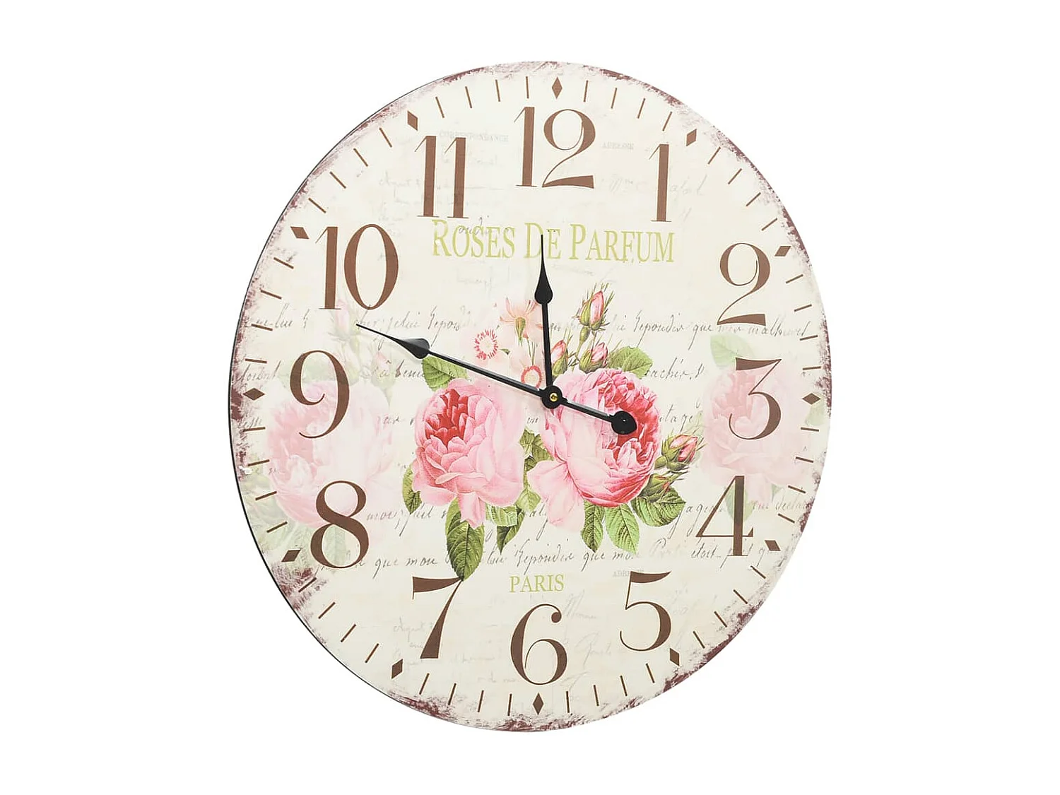 Horloge murale vintage Fleur 60cm