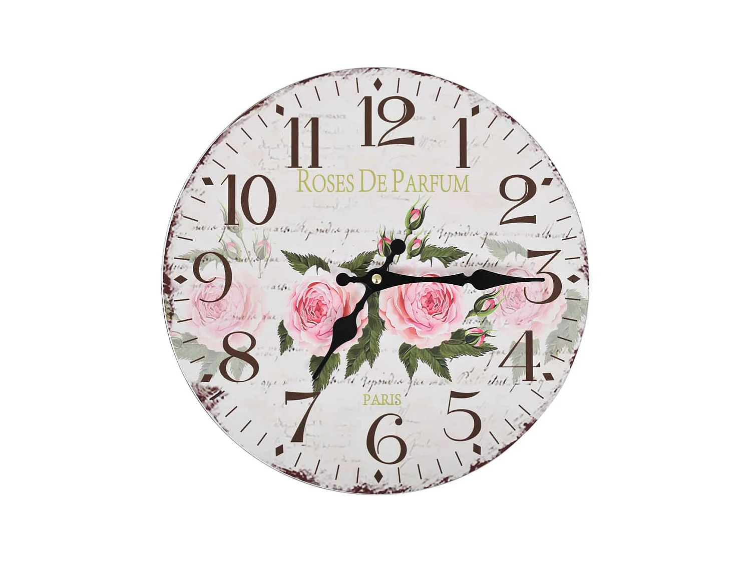 Horloge murale vintage Fleur 30cm