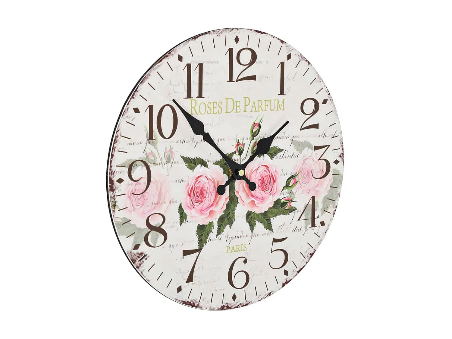 Horloge murale vintage Fleur 30cm