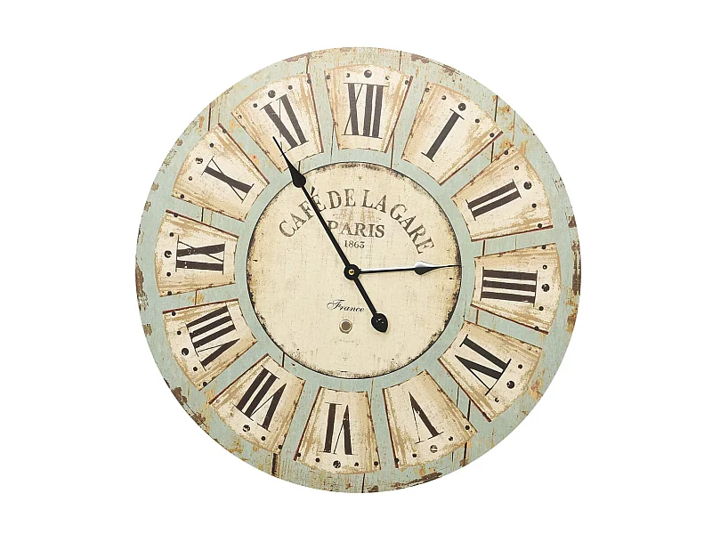 Horloge murale Multicolore 60cm MDF