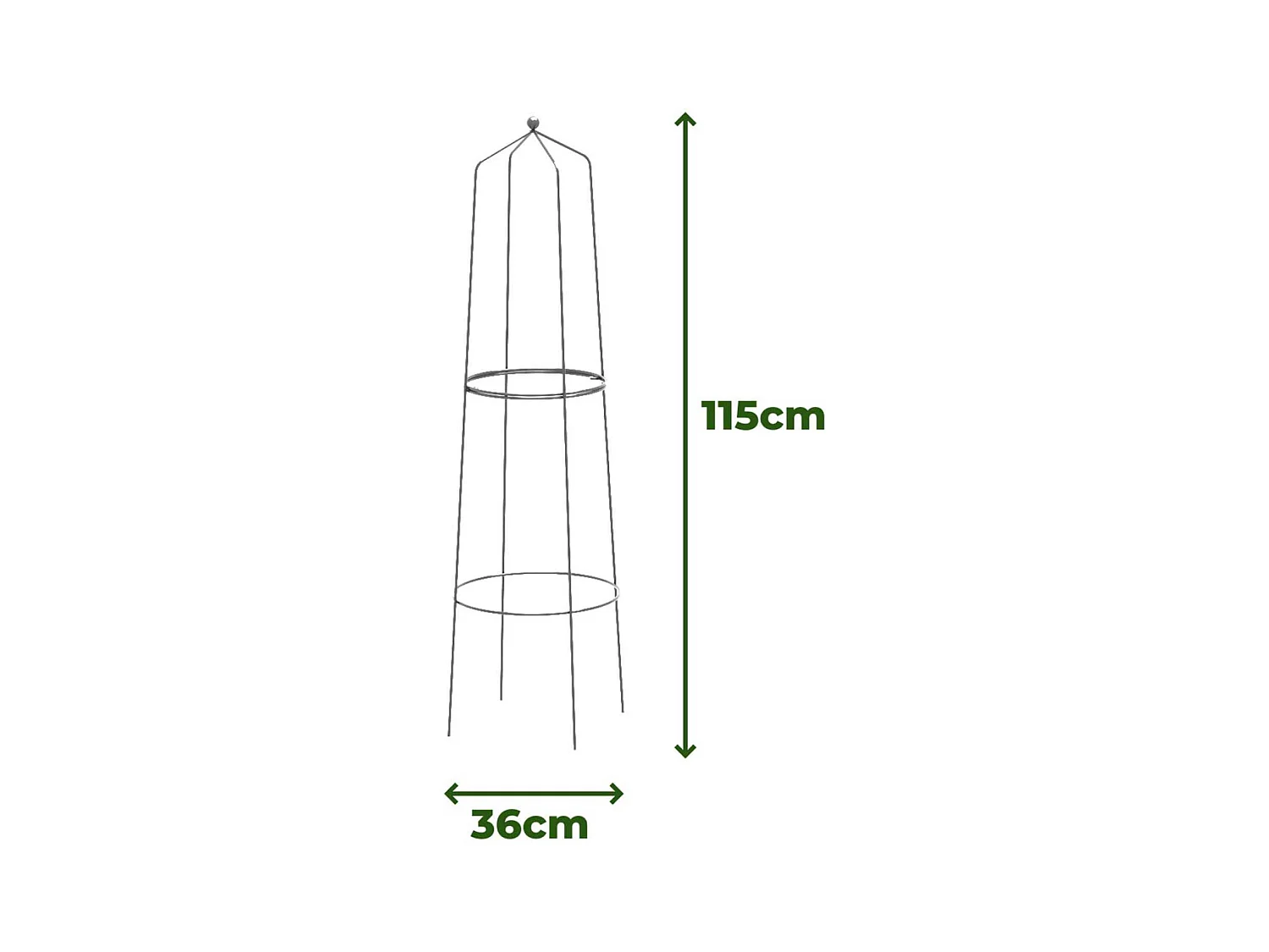 Treilli en acier Tower (Lot de 2)