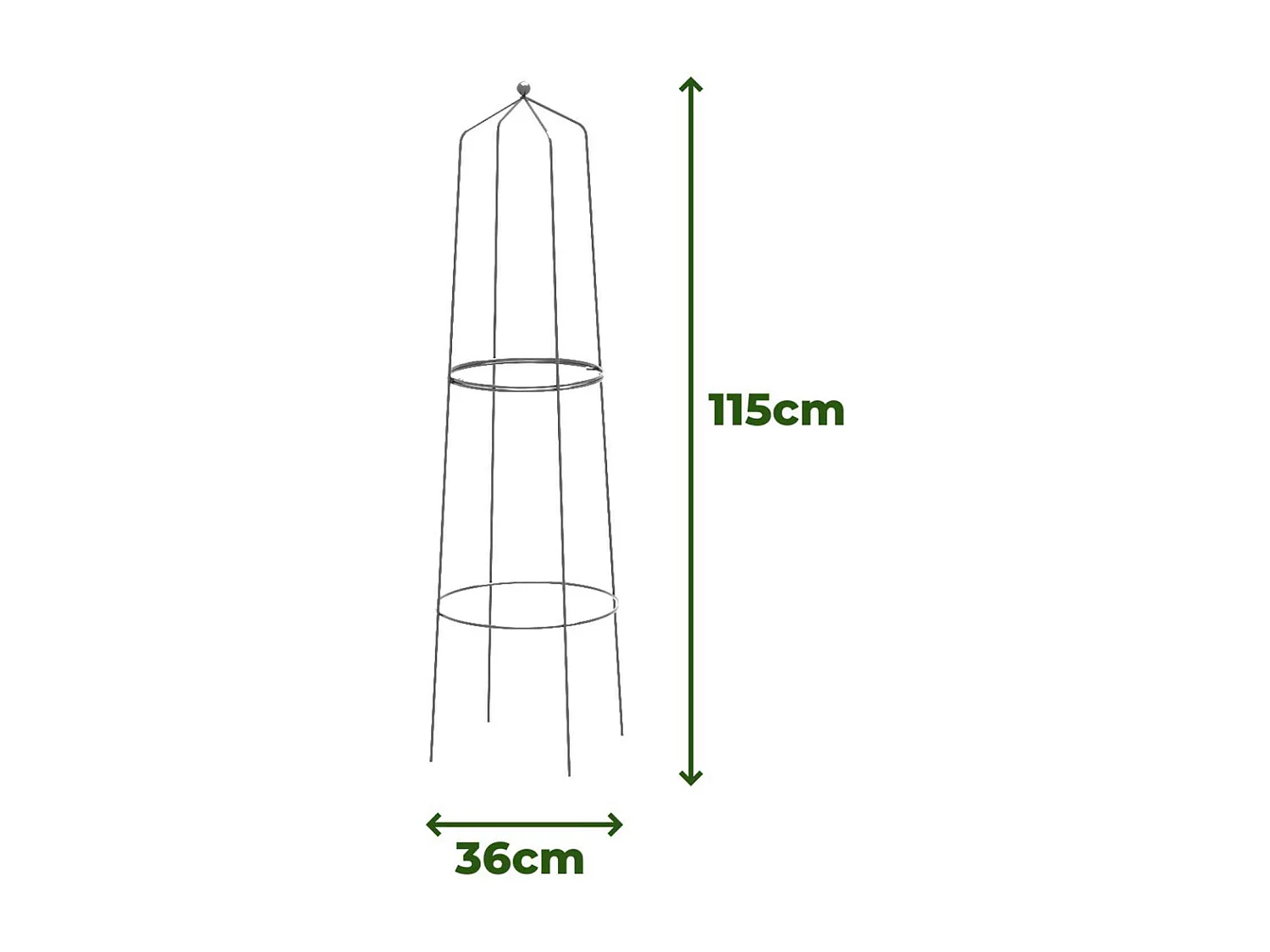 Treilli en acier Tower (Lot de 2)