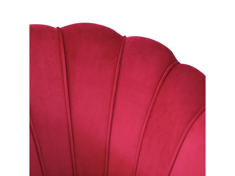 Poltrona in velluto vinaccia gambe oro