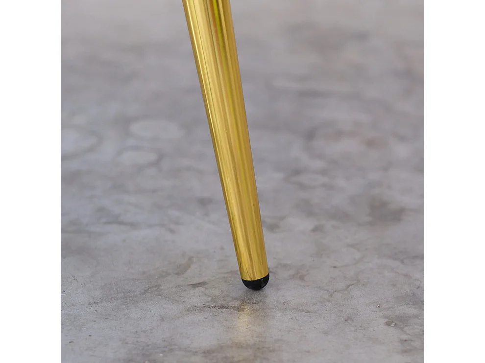 Poltrona in velluto lilla e microfibra multicolor, gambe oro