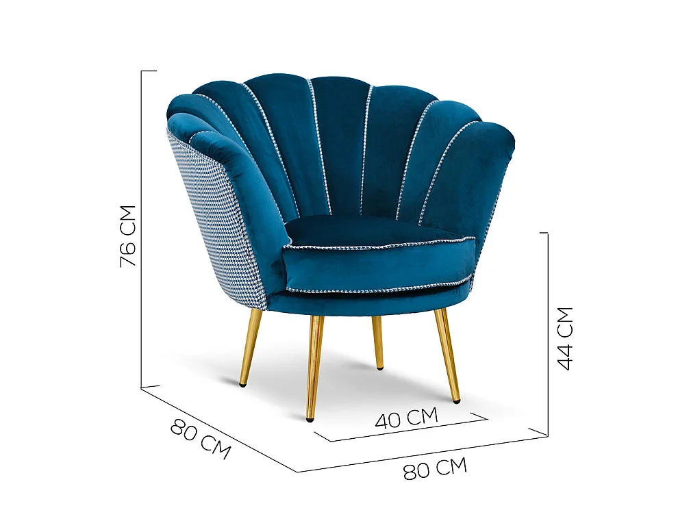 Poltrona Vintage Poltrona Velluto Blu Petrolio Poltrona In Velluto