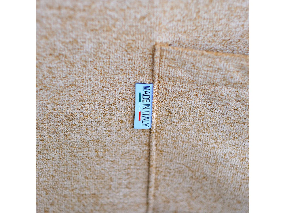 Poltrona relax elettrica con telecomando in tessuto beige