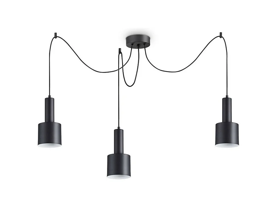 Ideal Lux HOLLY Suspension d'intérieur au plafond 3 lumières noir, E27