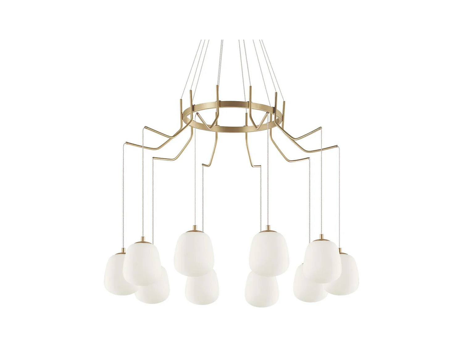 Ideal Lux Karousel Luminaire suspendu au plafond en laiton satiné