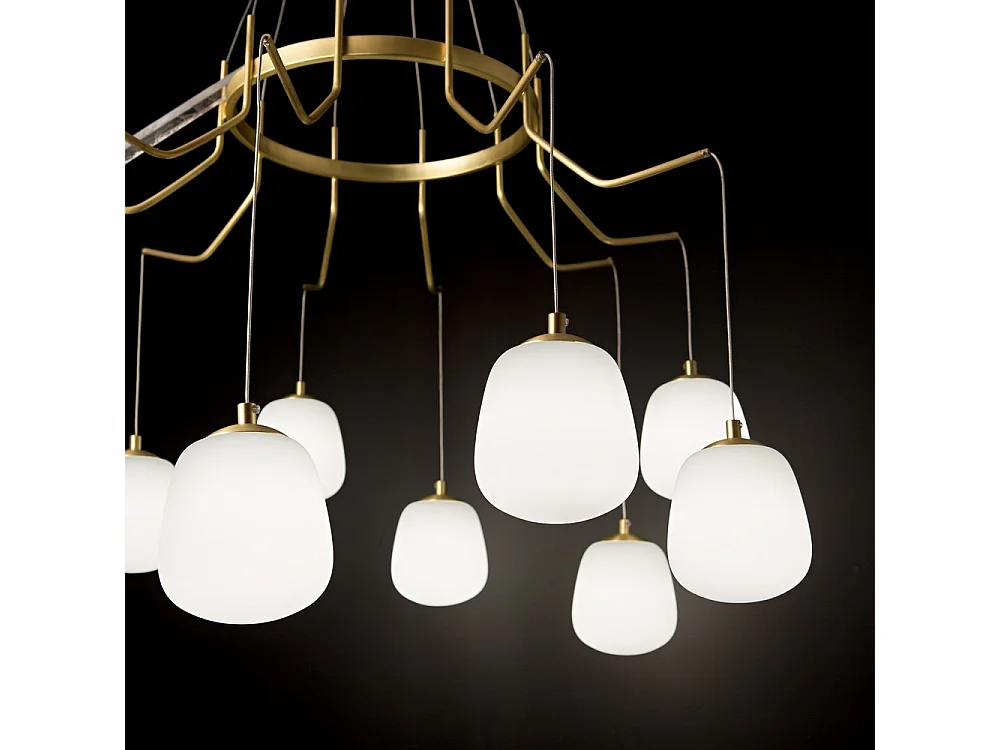 Ideal Lux Karousel Luminaire suspendu au plafond en laiton satiné