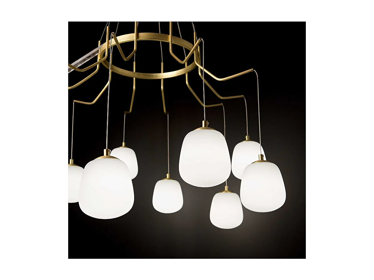 Ideal Lux Karousel Luminaire suspendu au plafond en laiton satiné