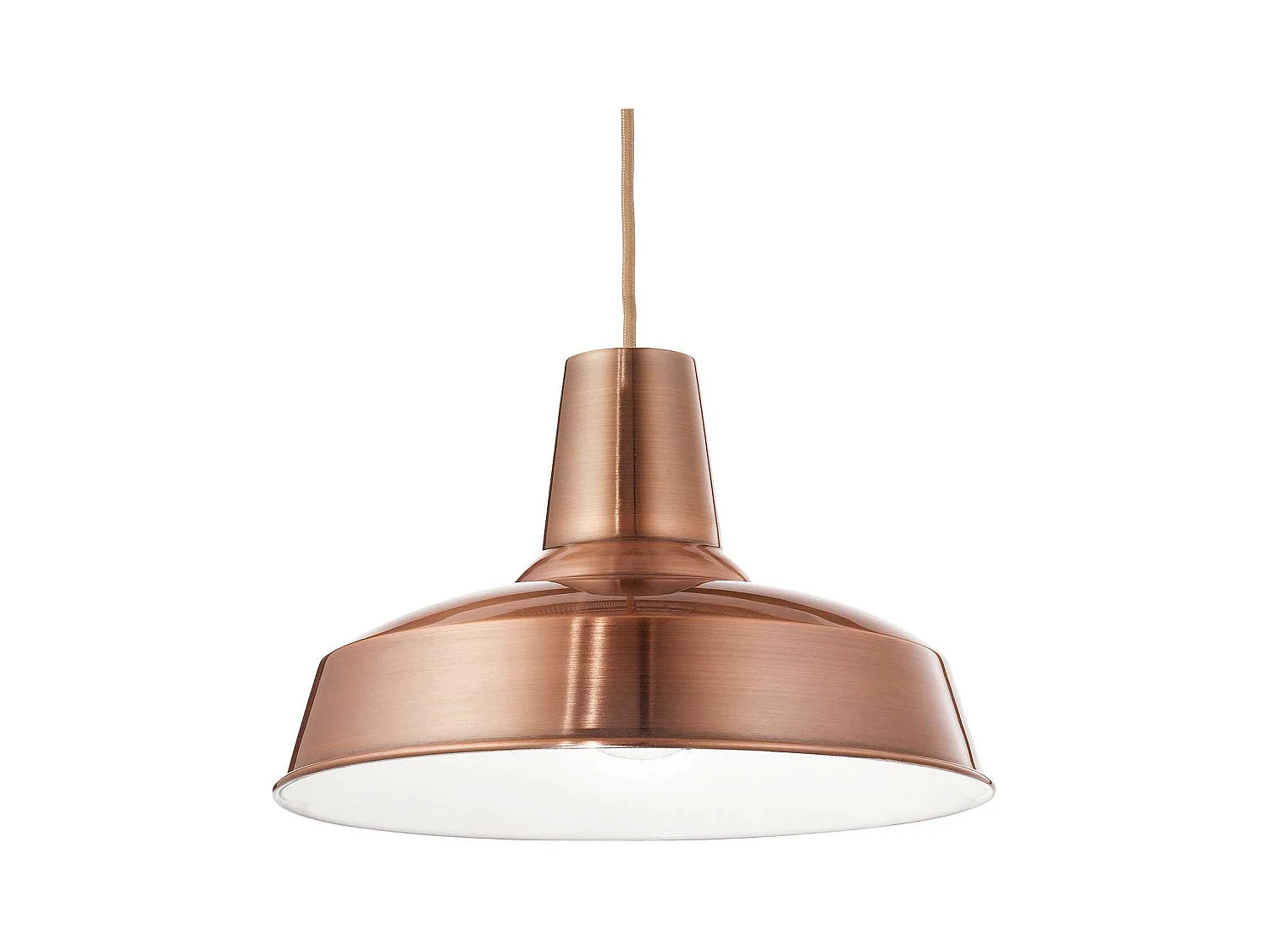 Ideal Lux Moby Luminaire suspendu à 1 dôme en cuivre, E27