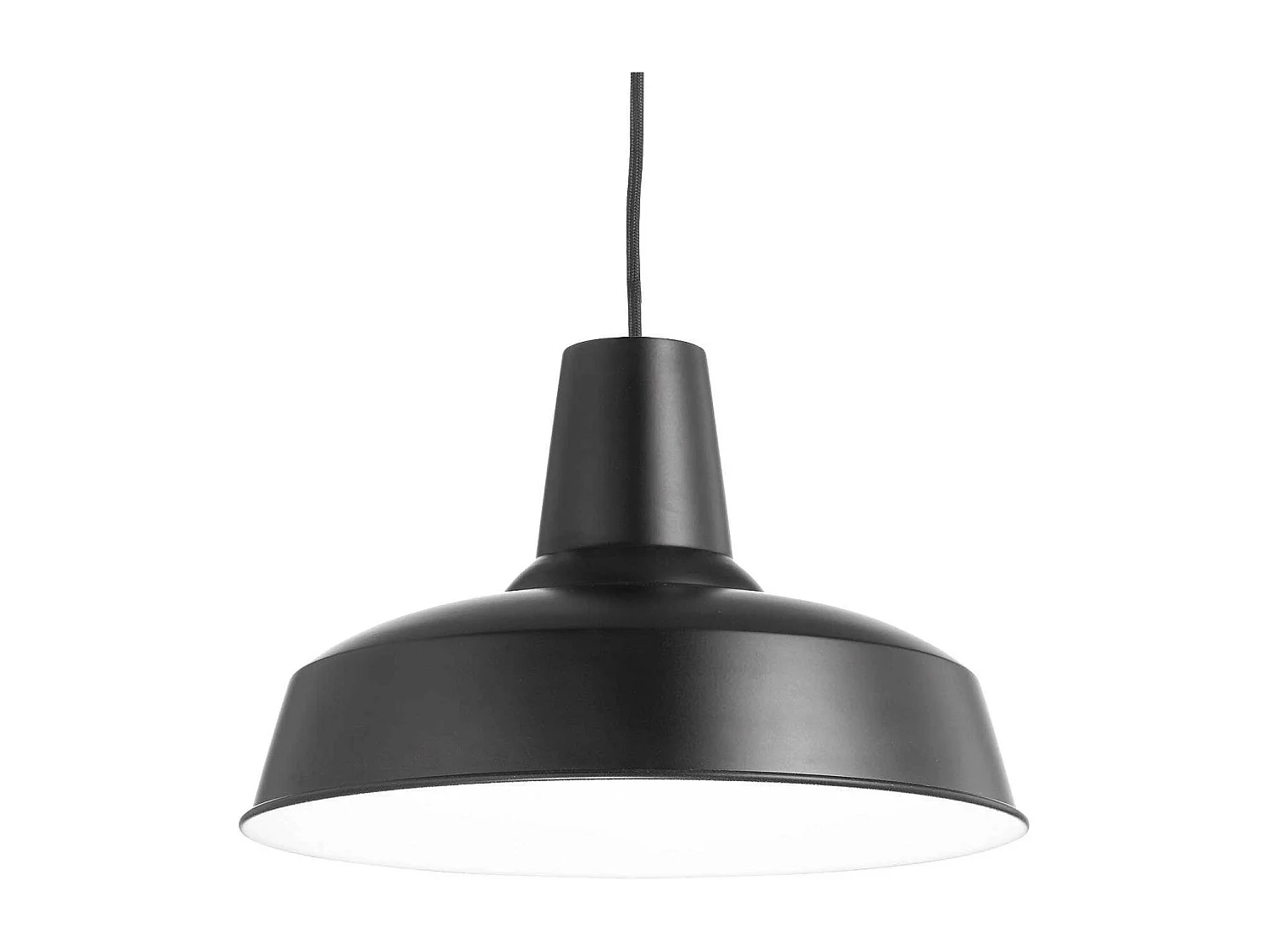 Ideal Lux Moby - 1 licht Dome Deckenanhänger Schwarz, E27