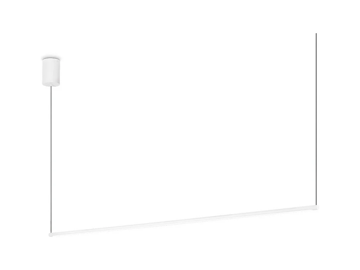 Ideal Lux ESSENCE Plafonnier Led Suspendu Intégré Blanc 126cm 3000K
