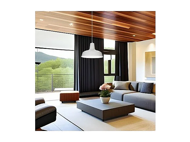 Ideal Lux Moby Luminaire suspendu à 1 ampoule Dome Blanc, E27