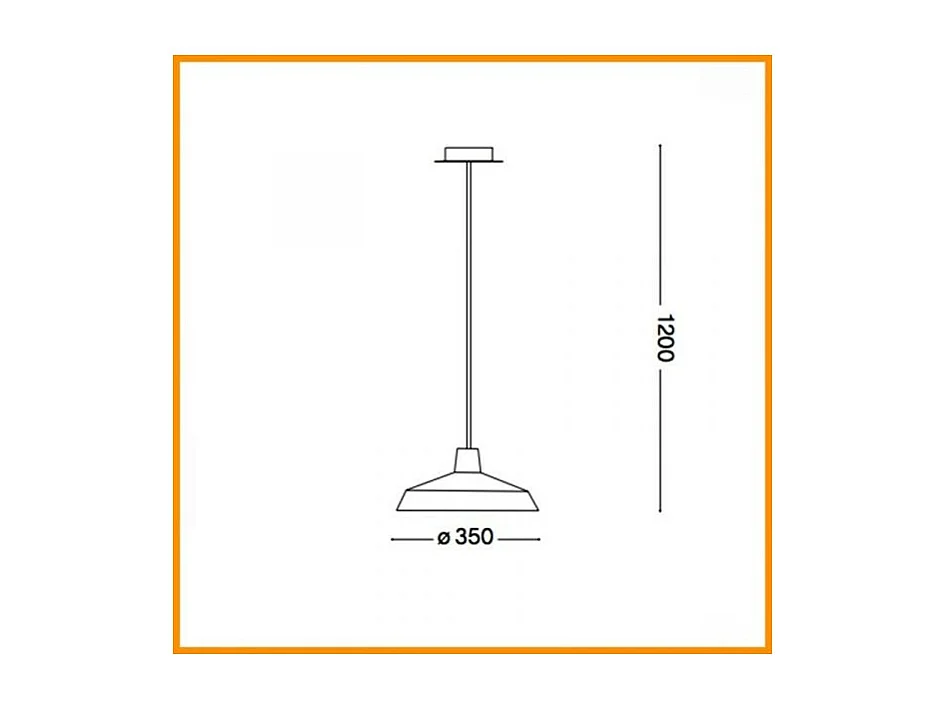 Ideal Lux Moby Luminaire suspendu à 1 ampoule Dome Blanc, E27