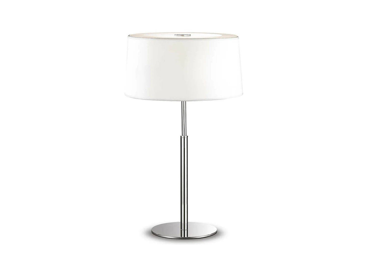 Ideal Lux Hilton Grande lampe de table à 2 ampoules, blanc, E14