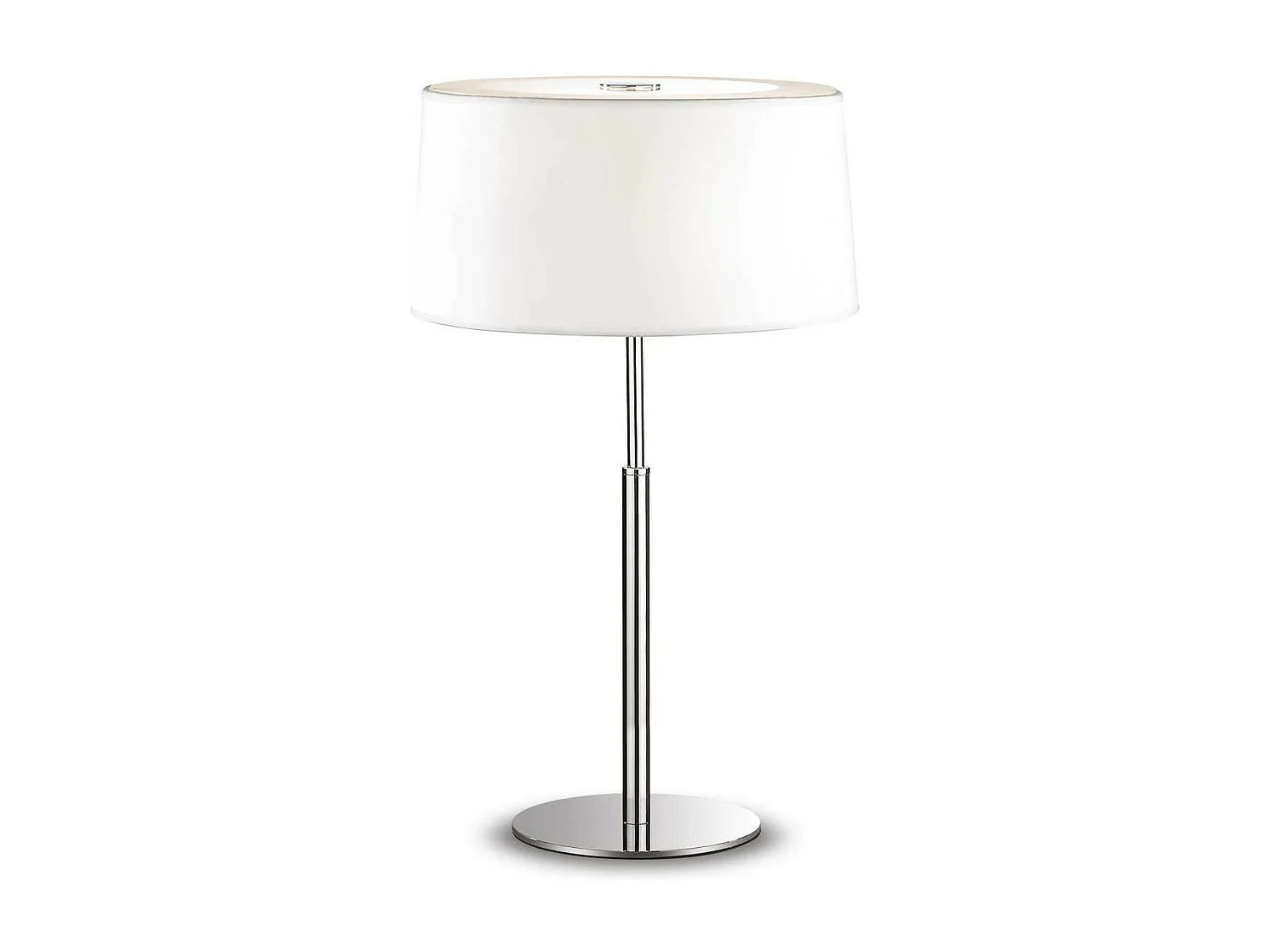 Ideal Lux Hilton Grande lampe de table à 2 ampoules, blanc, E14