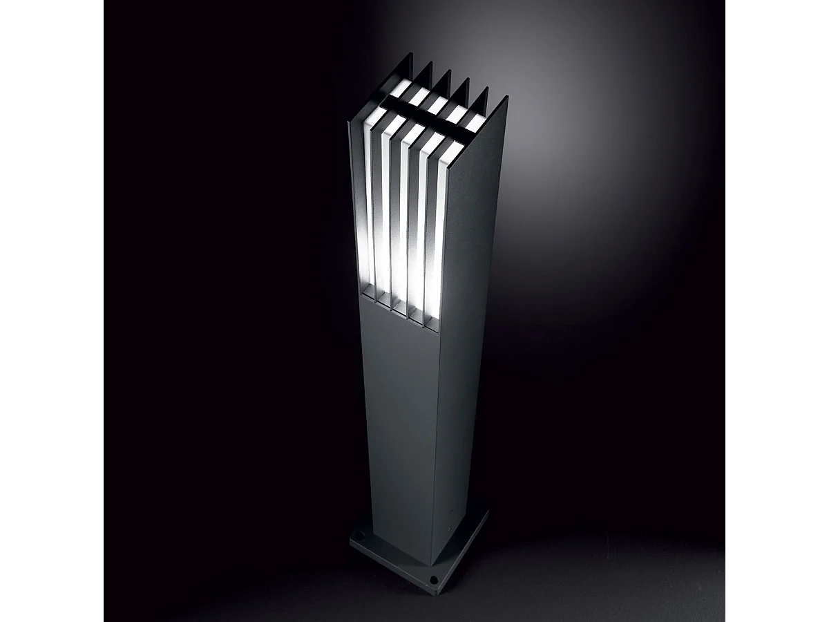 Antraciet aluminium buitenpaal