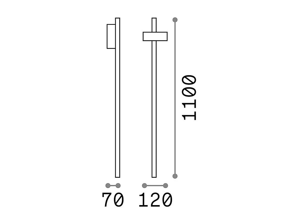 Bolardos Exterior LED Antracita IP54, 3000K