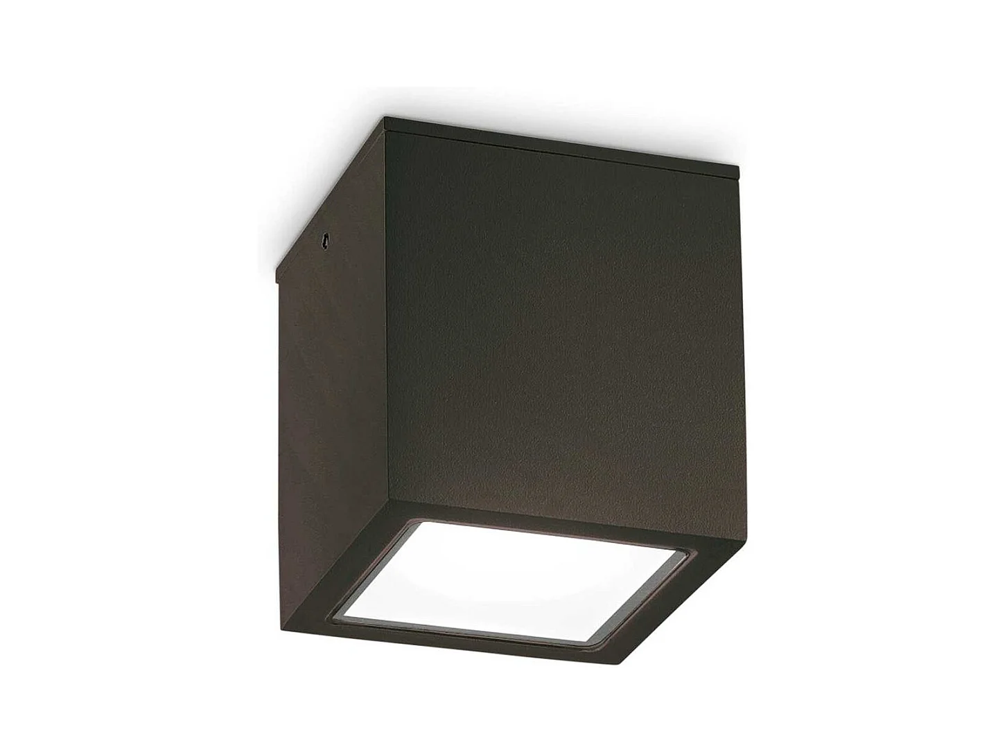 Plafonnier d'extérieur cubique en aluminium et verre