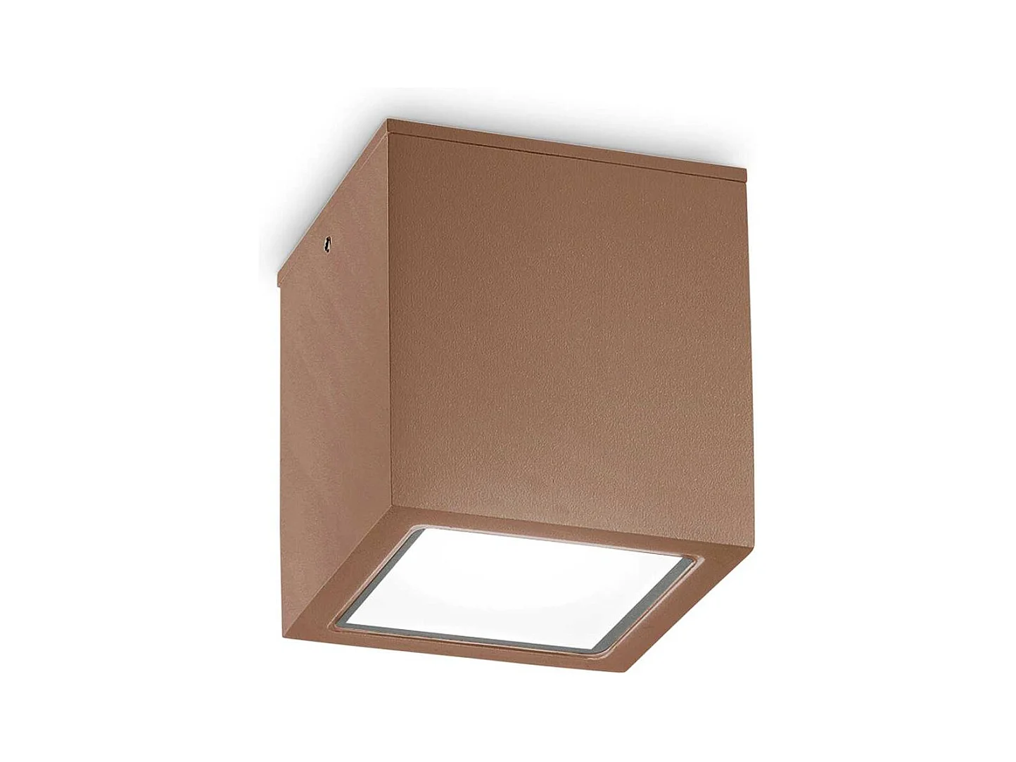 Plafonnier d'extérieur cubique en aluminium et verre