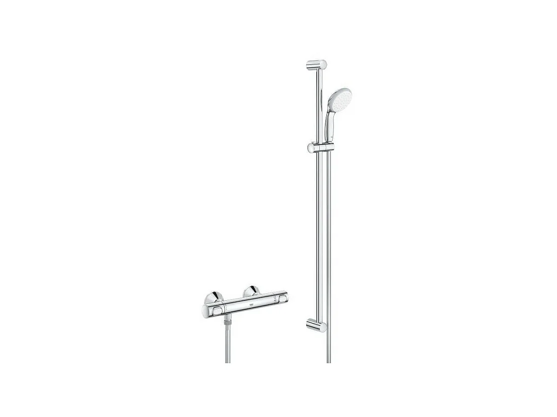 Mitigeur thermostatique douche 1/2 avec ensemble de douche - GROHE