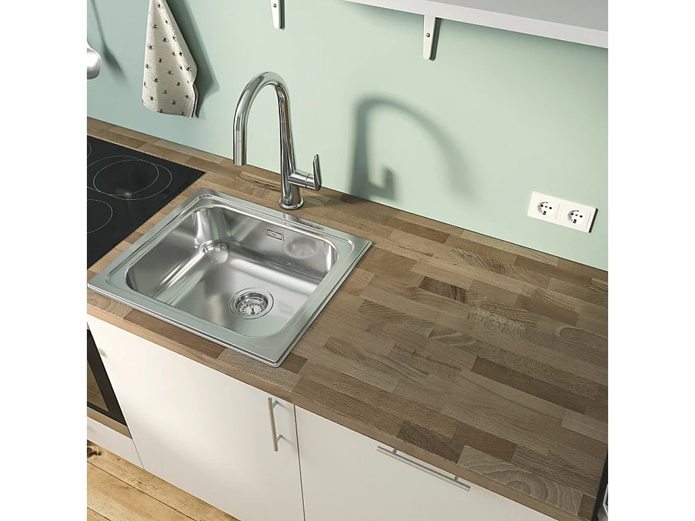 Torneira de cozinha GROHE Veletto Quickfix cromada com chuveirinho