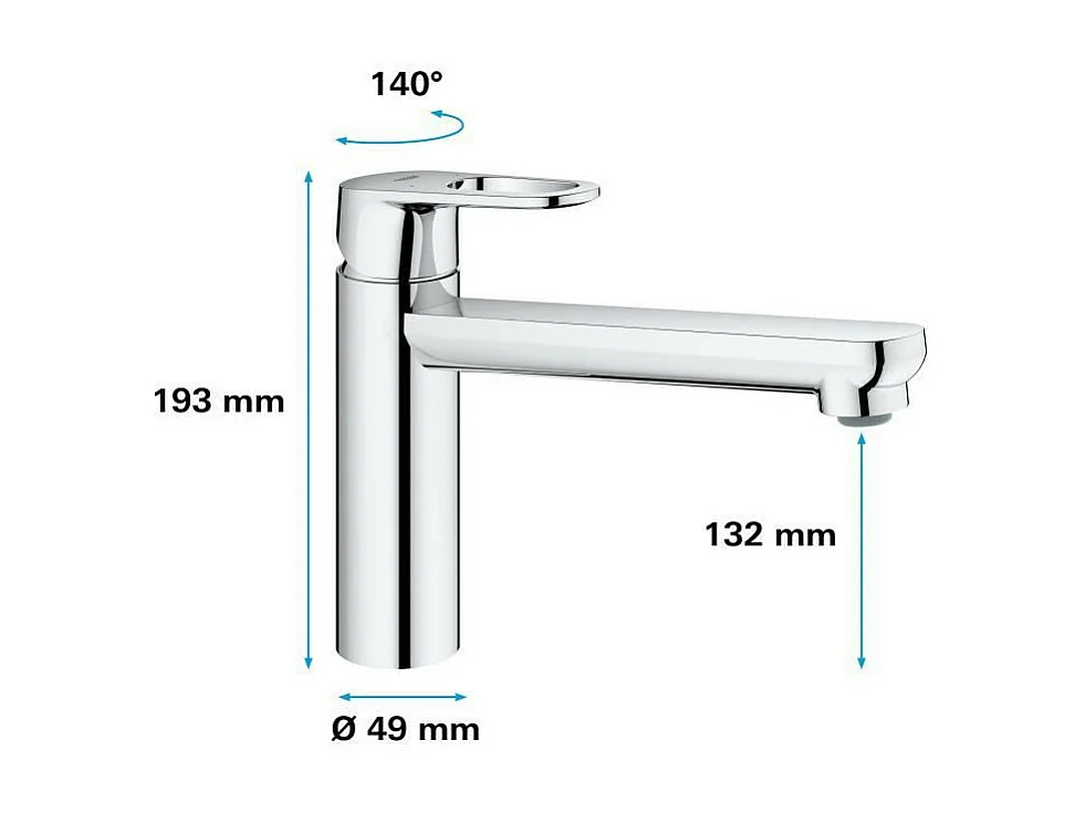 GROHE Thermostatische keukenkraan 19,3cm